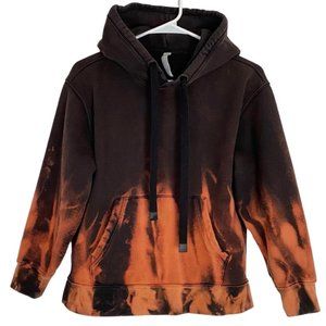 Athleta 24/7 Pullover Hoodie Sweatshirt Womens Medium Pocket Upcycled Bleached